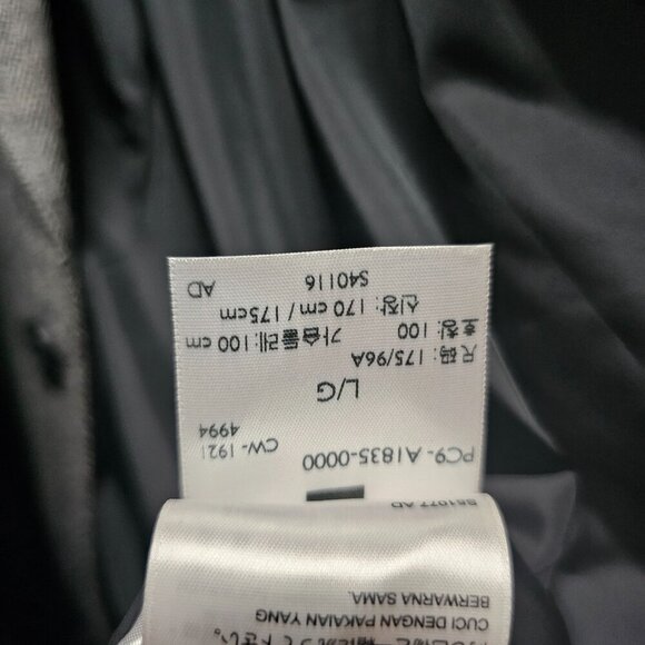 Levi Strauss 44L L/G Gray Two Button Cotton Light Weight Blazer Jacket G… - Picture 11 of 11